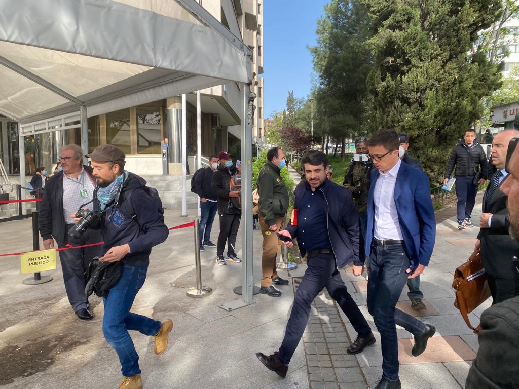 Íñigo Errejón a su llegada a Juicio.