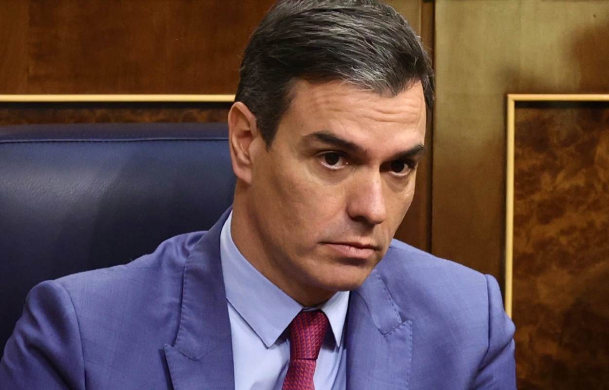 El presidente del Gobierno, Pedro Sánchez, en el Congreso,. Fuente: Europa Press.