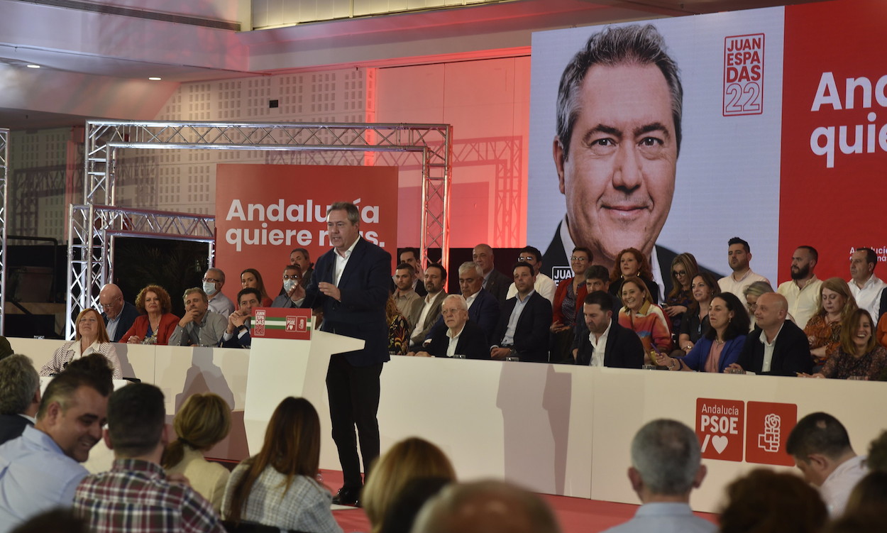 Juan Espadas en su intervención ante el Comité Director del PSOE A.