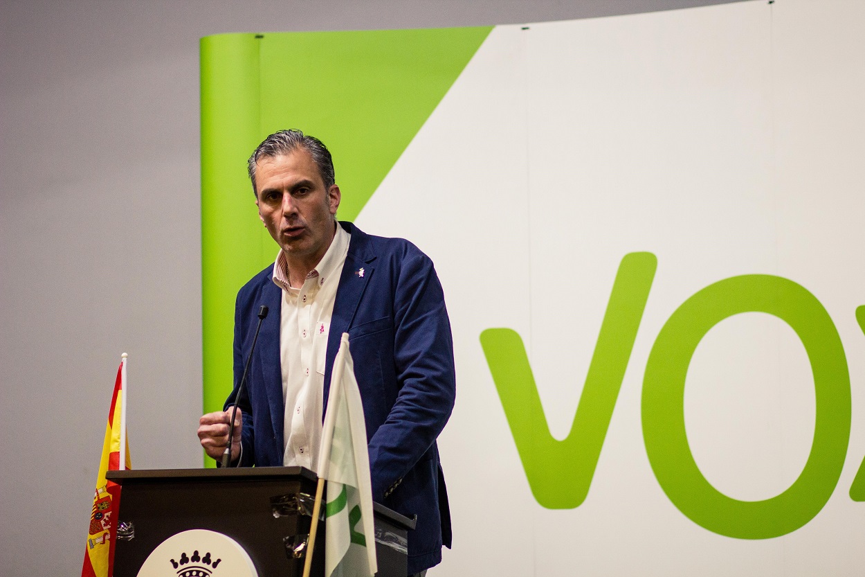 El secretario general de Vox y líder de la formación ultra en el Ayuntamiento de Madrid, Javier Ortega Smith. Fuente: Europa Press.