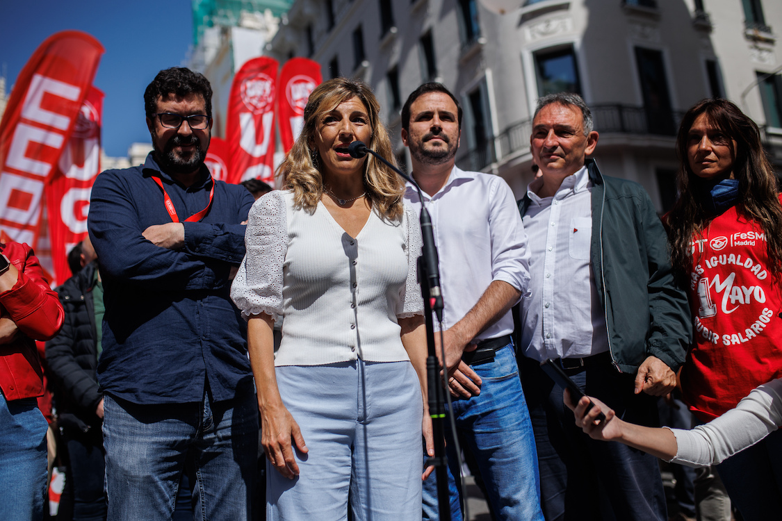 Manifestación por el Día Internacional de los Trabajadores en Madrid. Europa Press