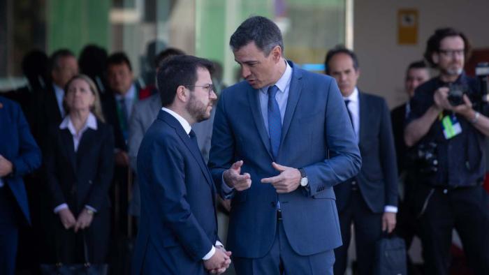 En directo: Pedro Sánchez y Pere Aragonès se reúnen en Barcelona