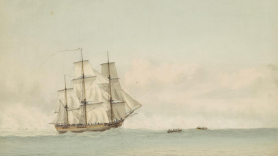 El HMS Endeavour, el barco del Capitán Cook con el que llegó a Australia.