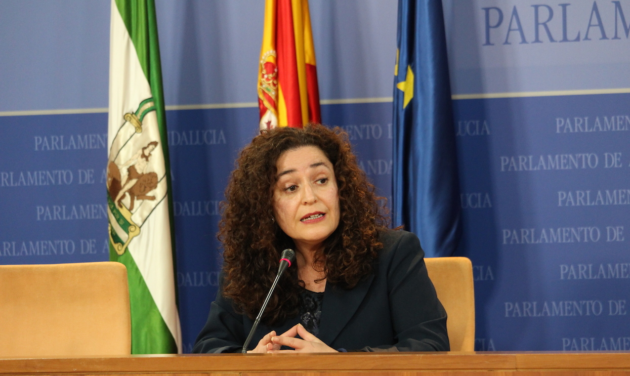 Inmaculada Nieto, candidata a la Presidencia de la Junta por la coalición de izquierdas Por Andalucía.