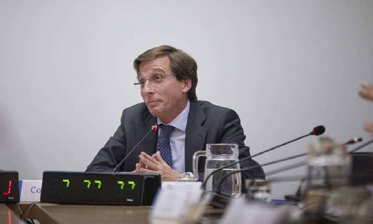 José Luis Martínez Almeida, alcalde de Madrid, comparece en la comisión de investigación sobre el espionaje a Isabel Díaz Ayuso. EP