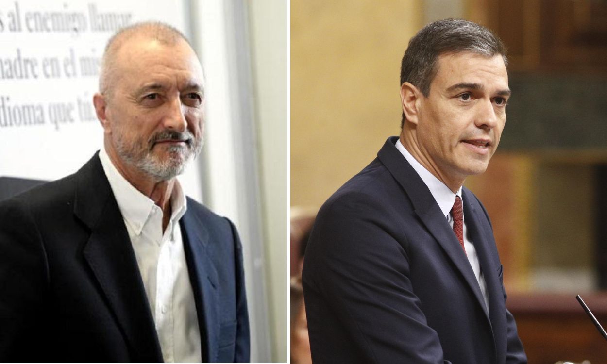 Arturo Pérez Reverte y Pedro Sánchez. Elaboración propia.