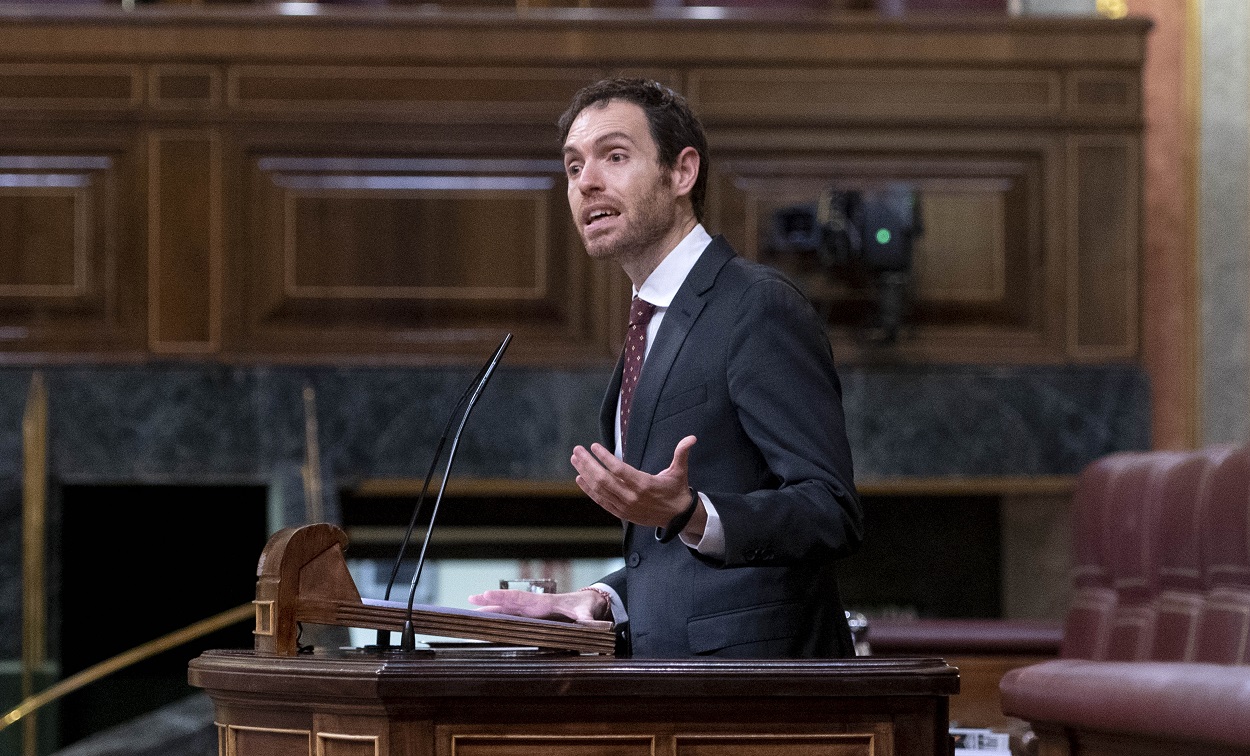 El diputado de UPN, Sergio Sayas, en el Congreso. EP