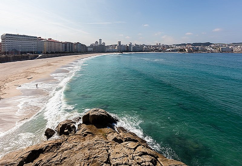 Playa de Riazor. La Coruña