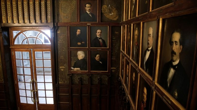 Retrato de Emilia Pardo Bazán en el Ateneo de Madrid. Fuente: Ateneo de Madrid.