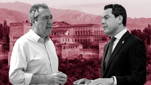 Juan Espadas y Juan Manuel Moreno Bonilla. Montaje de ElPlural.com