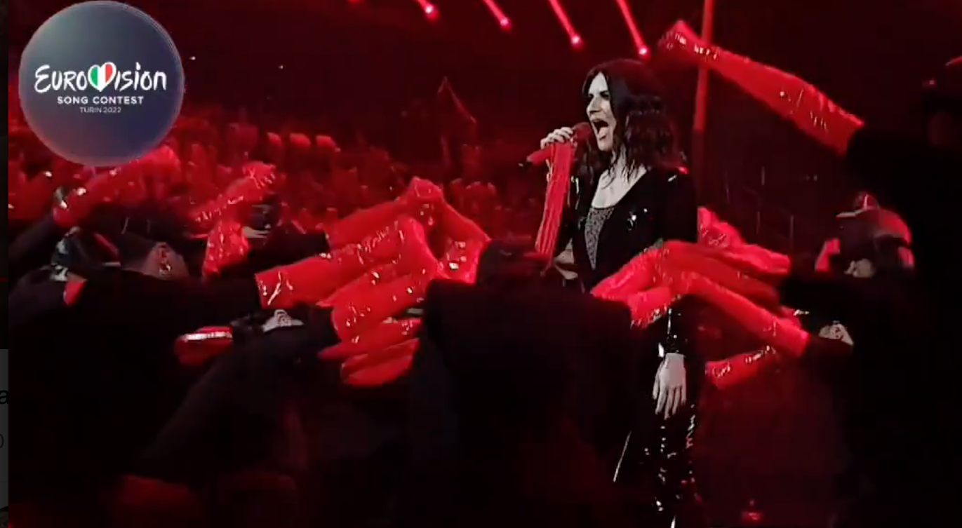 Laura Pausini en Eurovisión 2022. EP