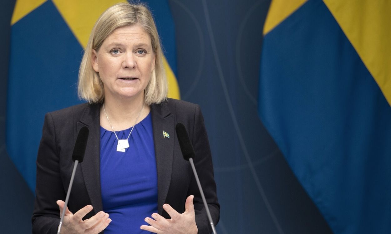La primera ministra de Suecia, Magdalena Andersson.