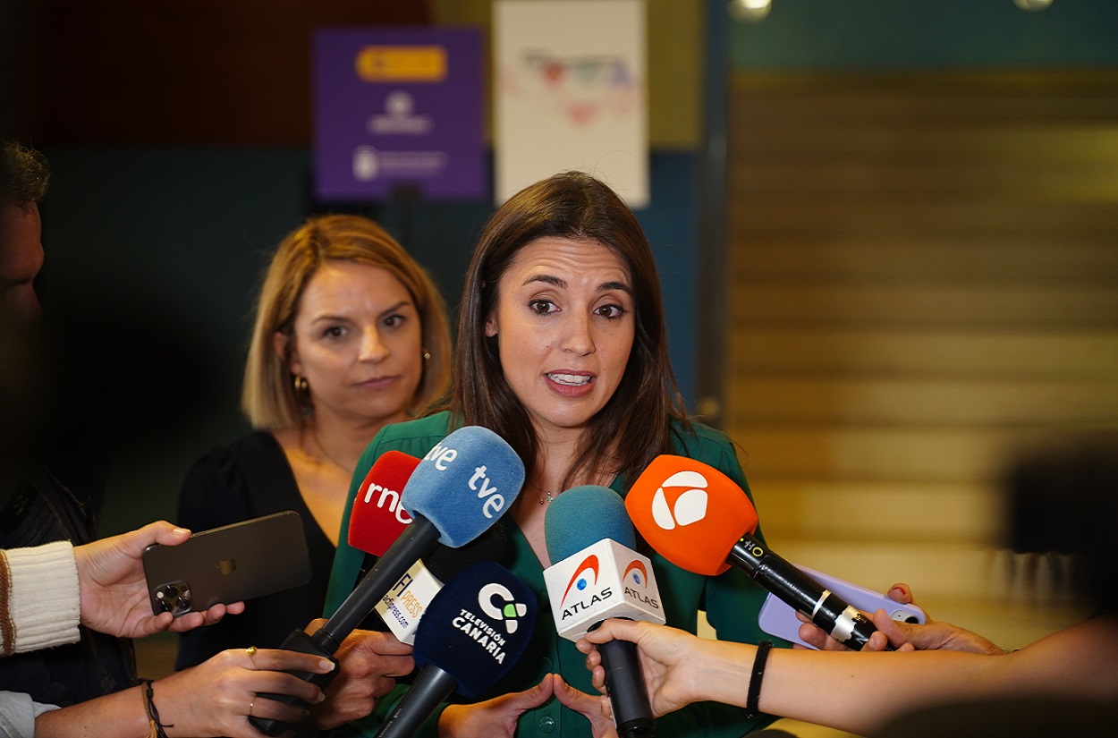 La ministra de Igualdad, Irene Montero. Europa Press