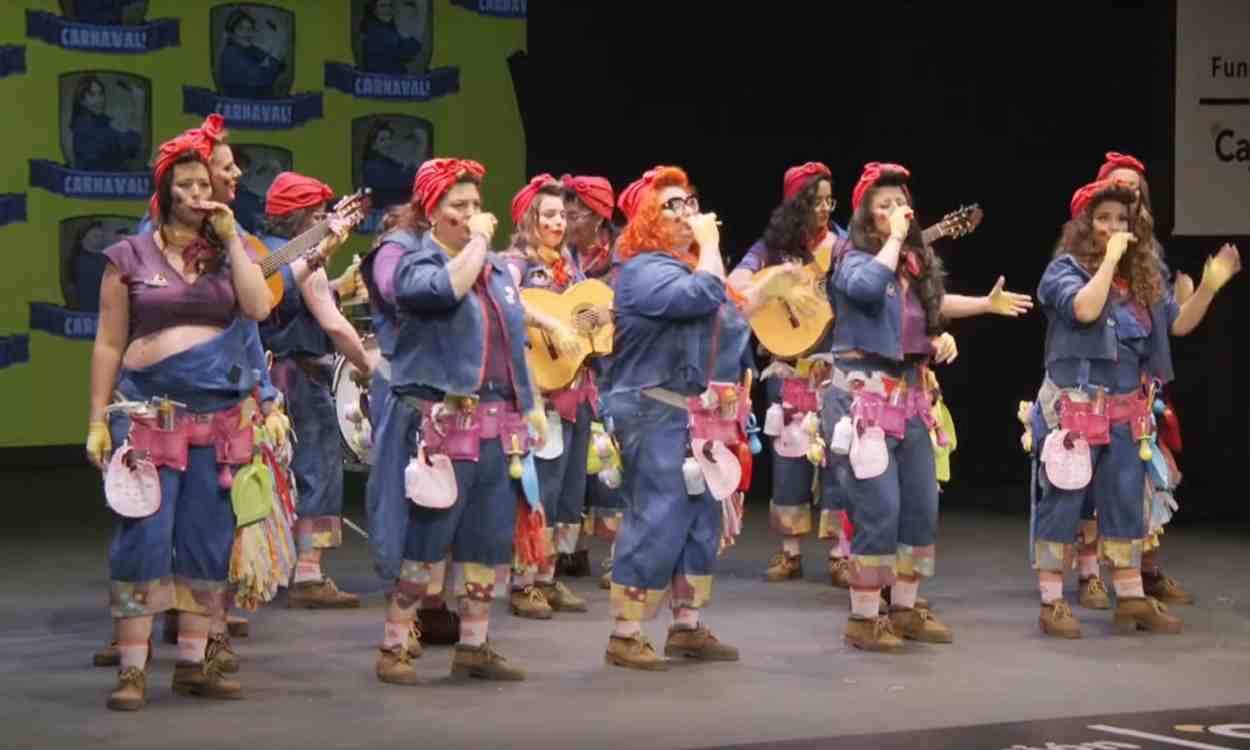 Comparsa feminista 'We can do... Carnaval', en los carnavales de Cádiz