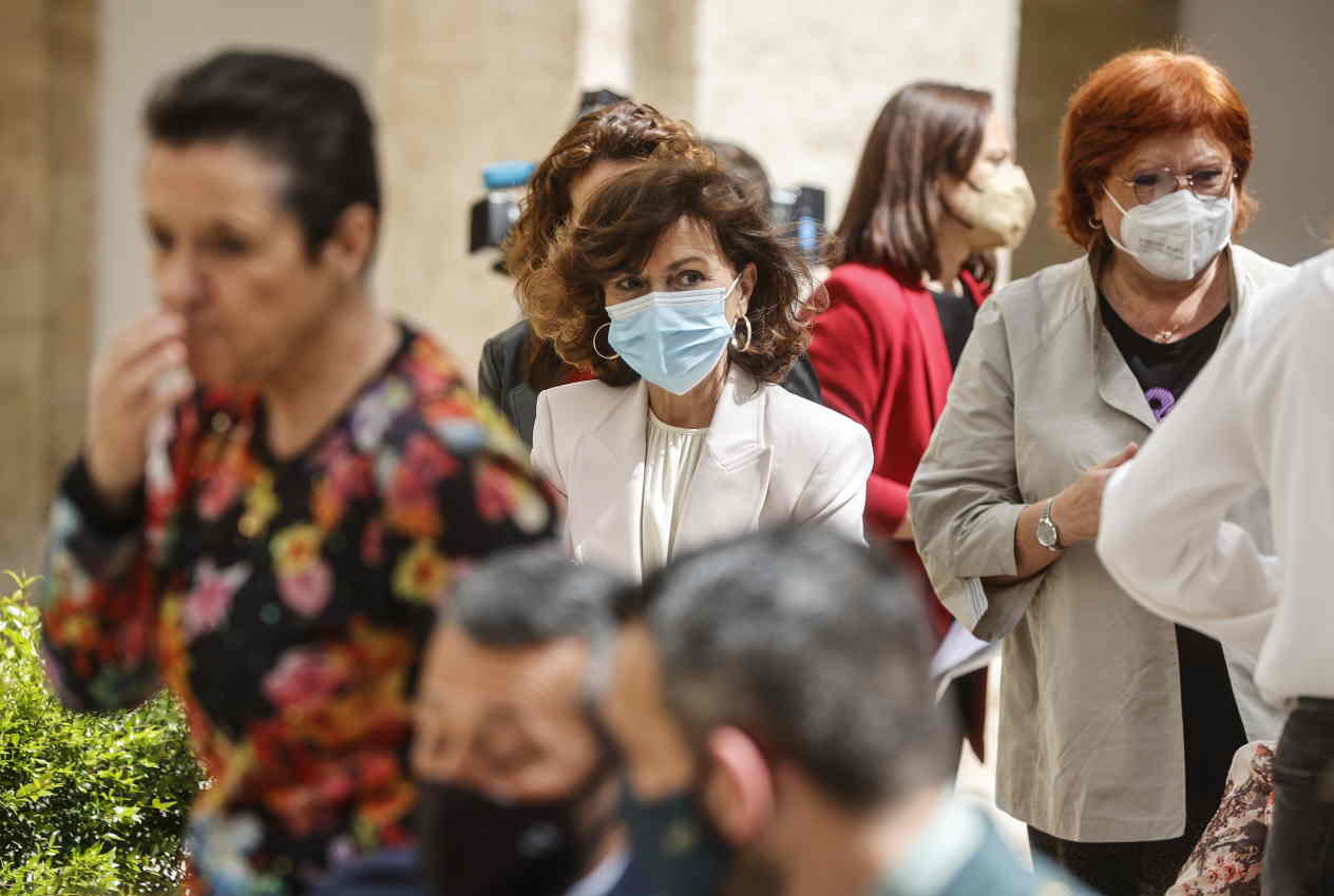 La presidenta de la Comisión de Igualdad del Congreso y ex vicepresidenta del Gobierno Carmen Calvo