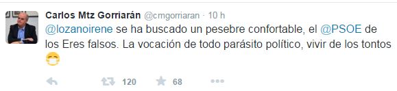 Gorriarán contra Lozano por su marcha al PSOE: “La vocación de todo parásito político, vivir de los tontos”