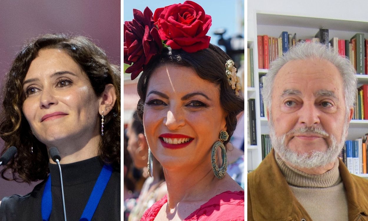 Isabel Díaz Ayuso, Macarena Olona y Julio Anguita