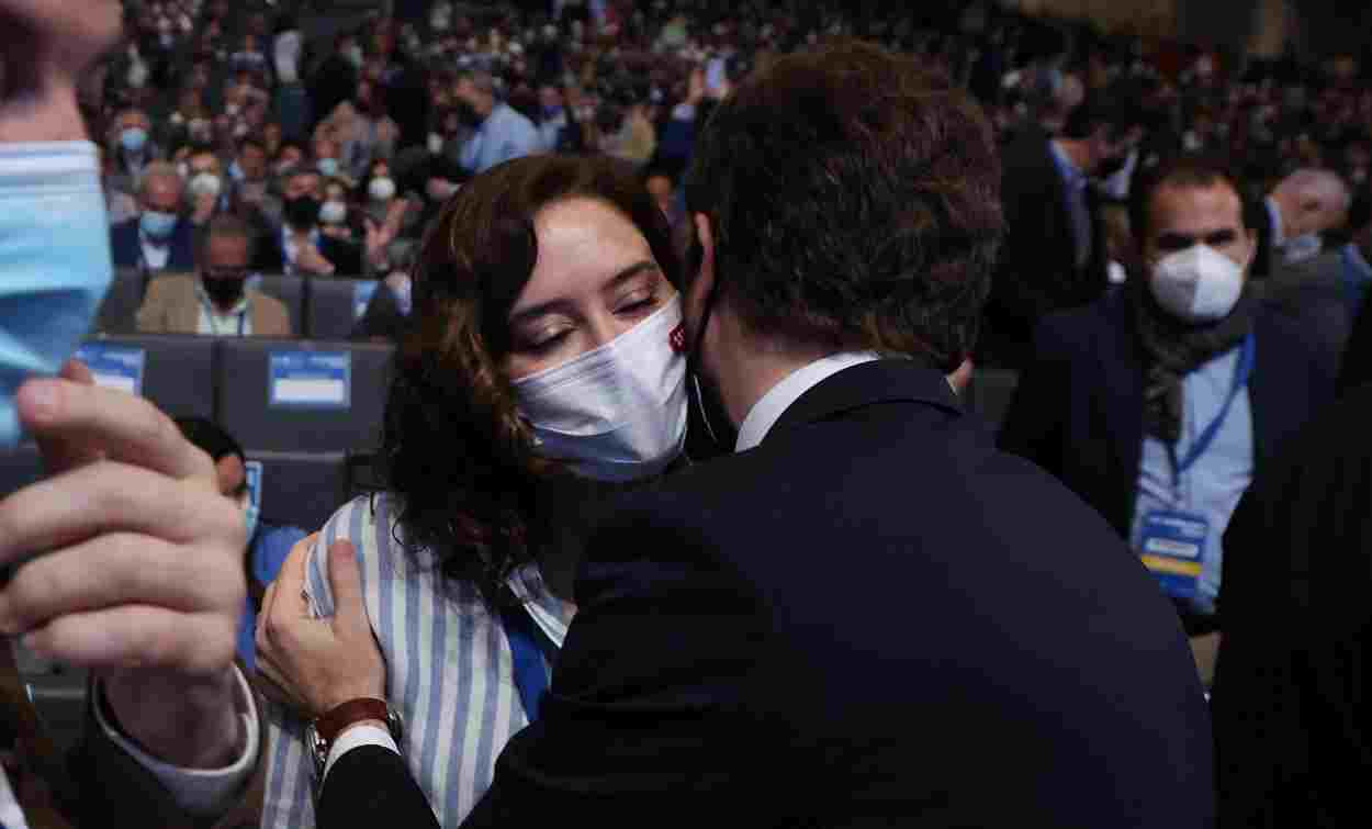 Isabel Díaz Ayuso, presidenta de la Comunidad de Madrid, y Pablo Casado. EP