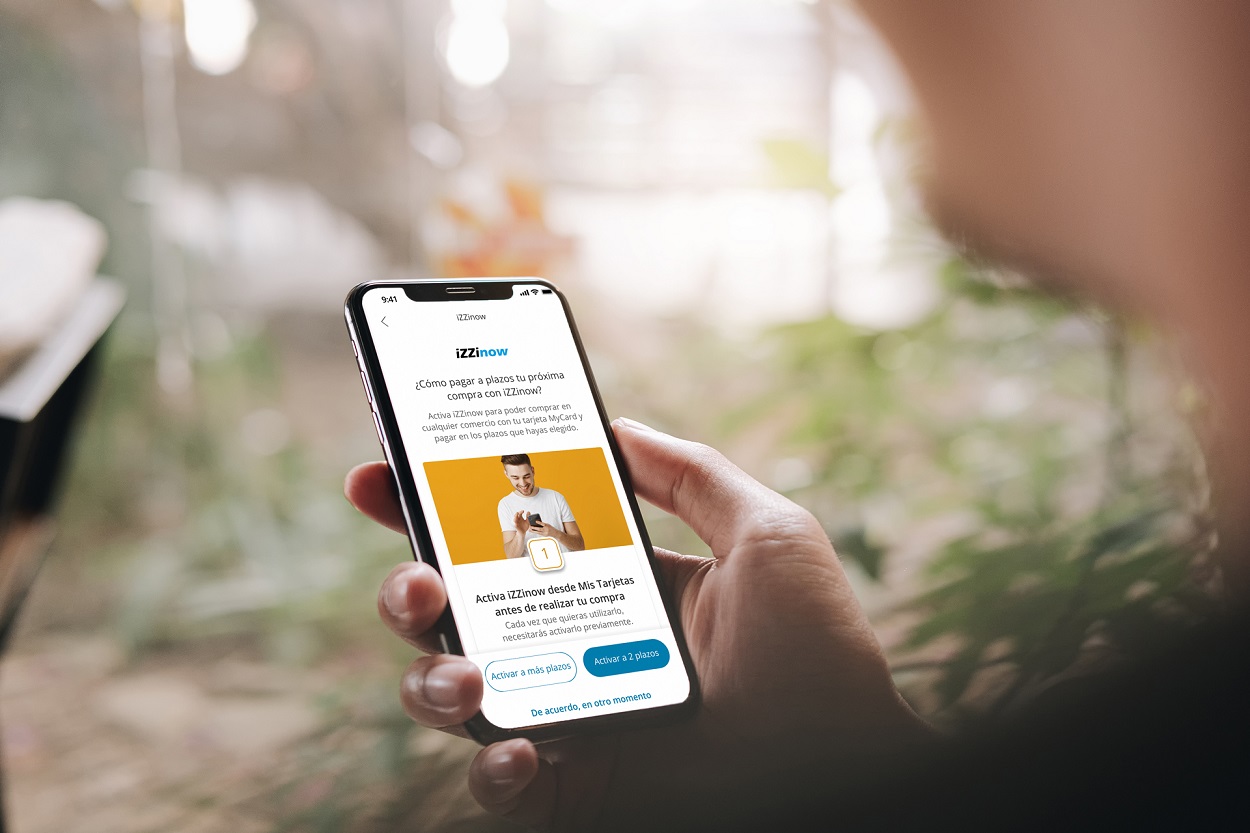 iZZinow, servicio de ‘Buy Now Pay Later’ que facilita el pago fraccionado de compras en cualquier comercio. Fuente: CaixaBank.