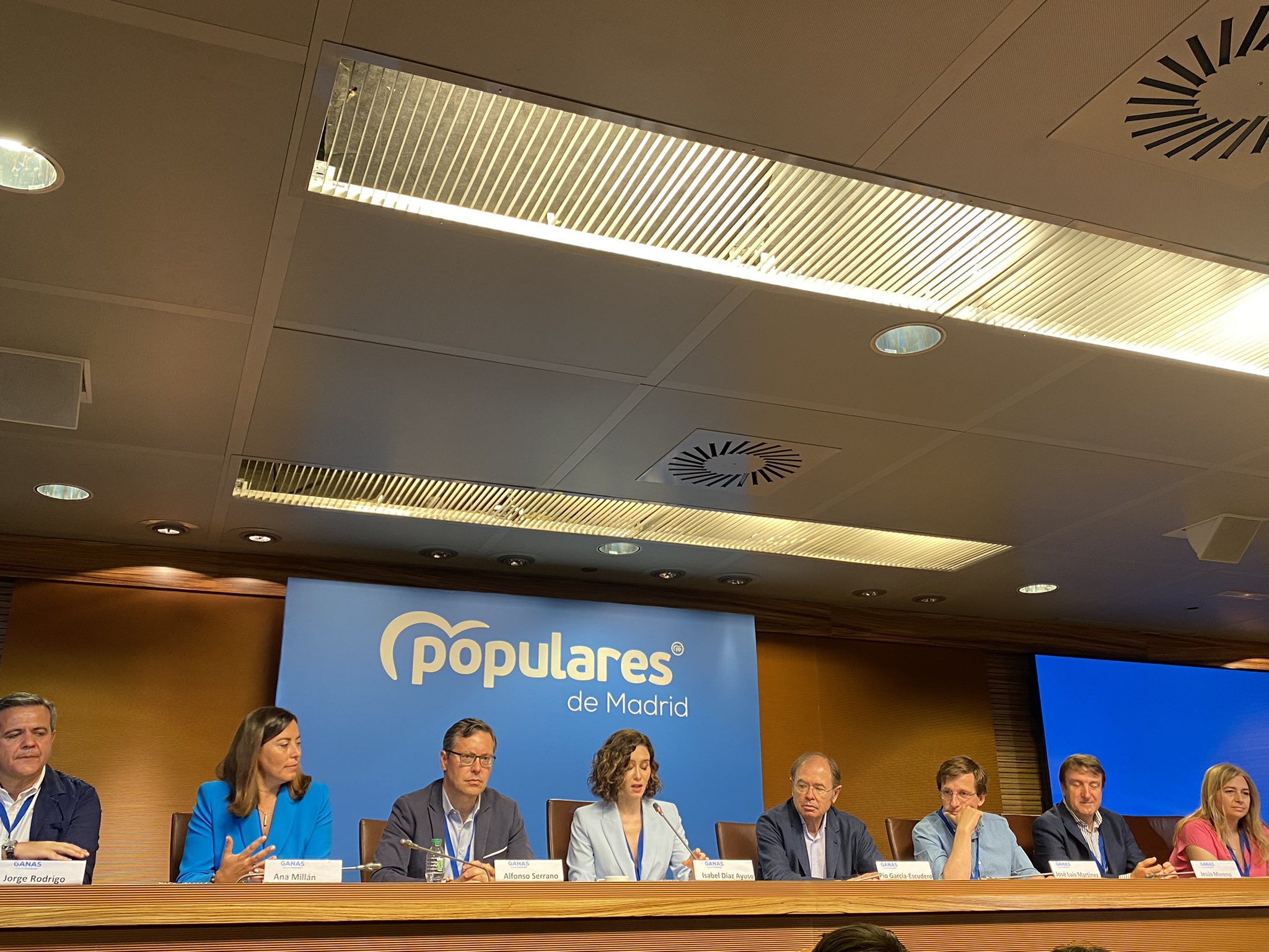 PP Madrid. Ayuso con su Comité Ejecutivo. 21.05.22