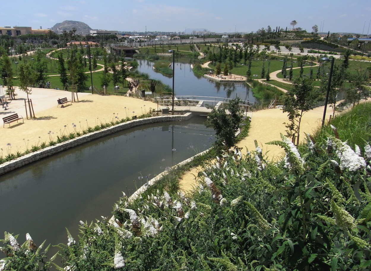 El parque La Marjal en Alicante, el primer parque urbano inundable de España
