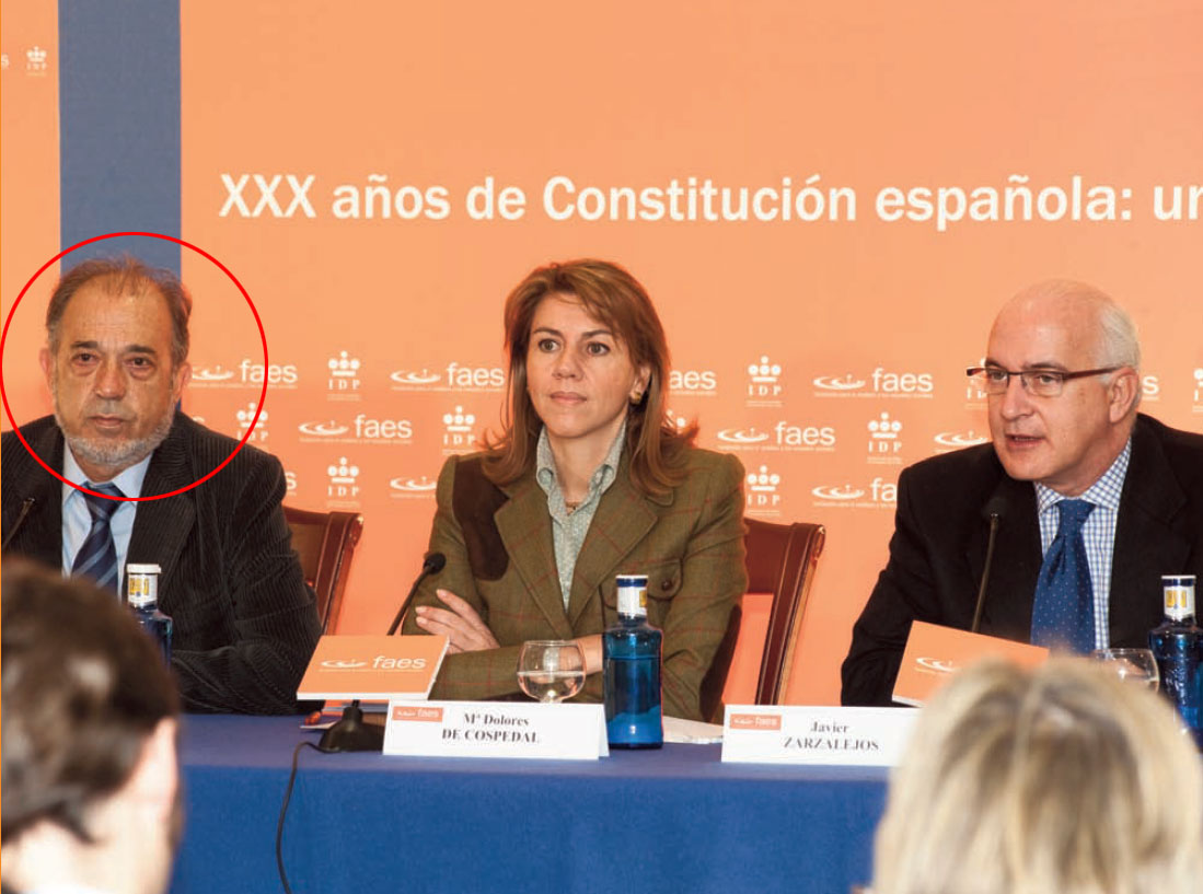 Enrique Álvarez-Conde, Mª. Dolores de Cospedal y Javier Zarzalejos