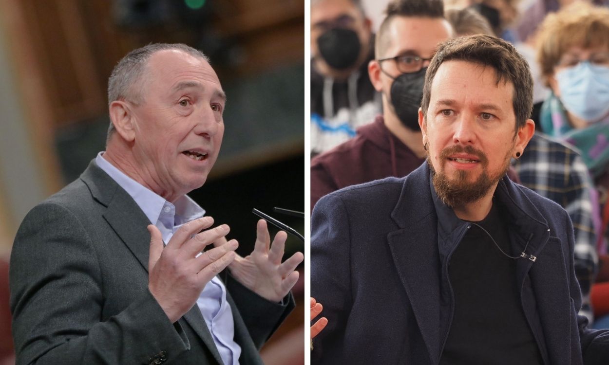 Joan Baldoví y Pablo Iglesias.