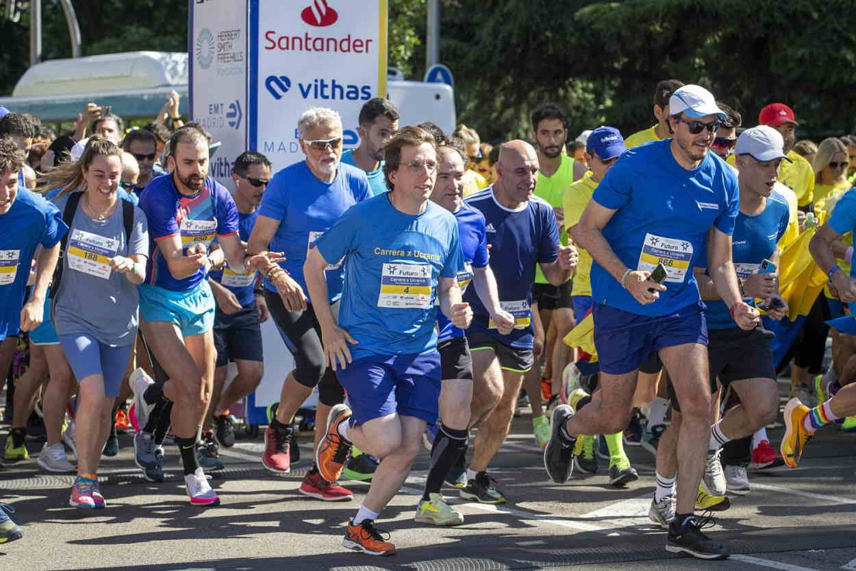 Almeida en la salida de la carrera