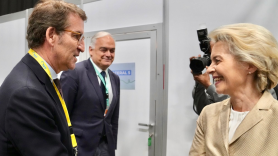 Alberto Núñez Feijóo junto a Ursula von der Leyen. EP