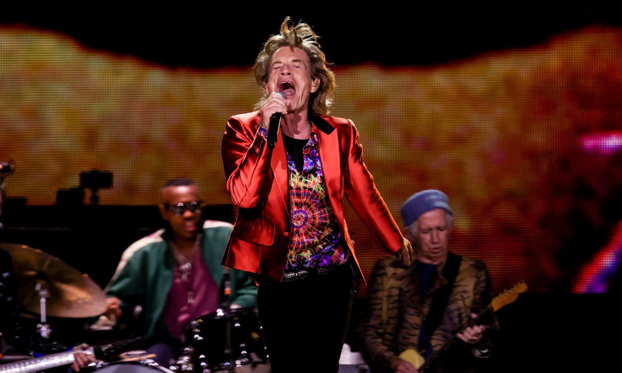 Mick Jagger, en el concierto de la nueva gira de los Rolling Stones en Madrid
