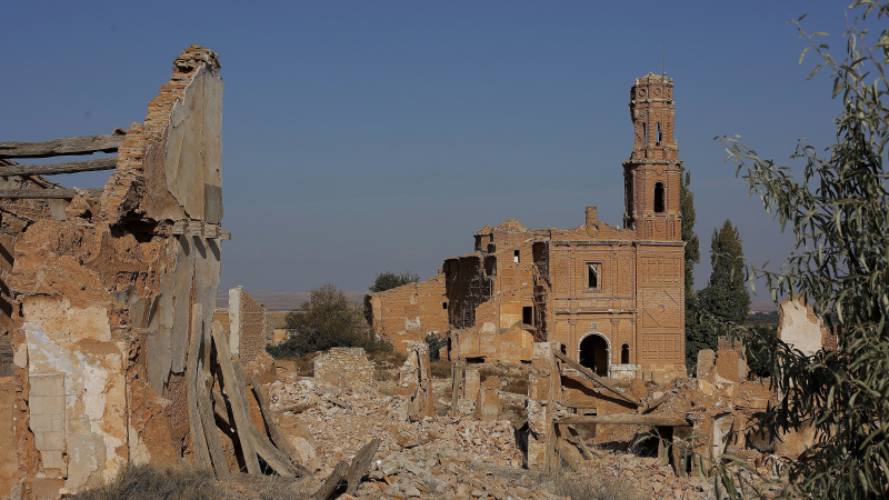 Pueblo Viejo de Belchite en ruinas