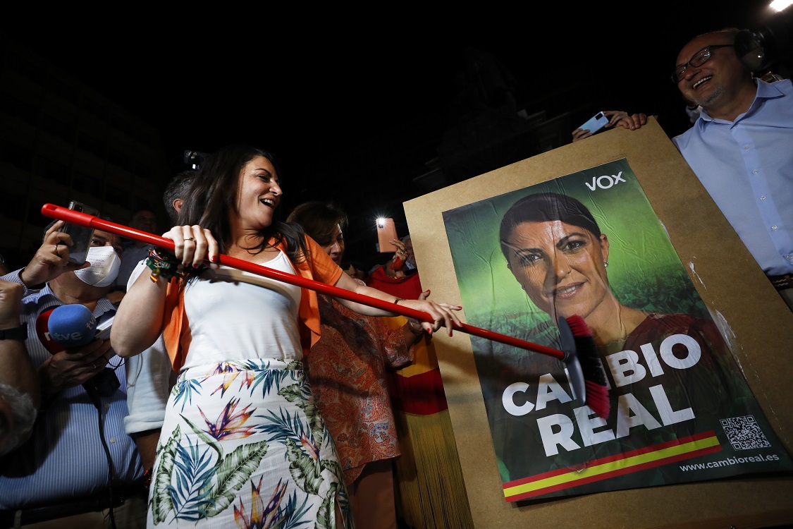 Acto de inicio de la candidata de Vox a las elecciones andaluzas, Macarena Olona. Europa Press