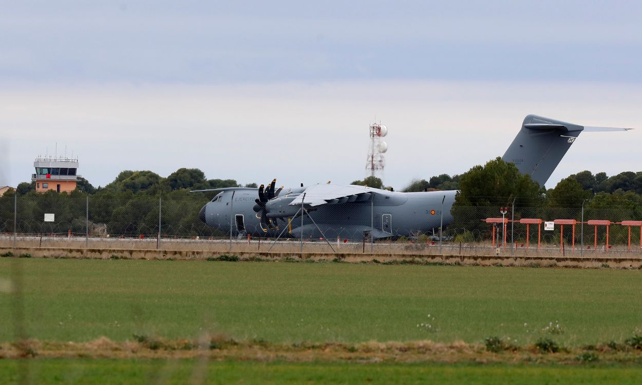 Un avión del Ejército del Aire español con cargamento militar y destino a Ucrania. EP