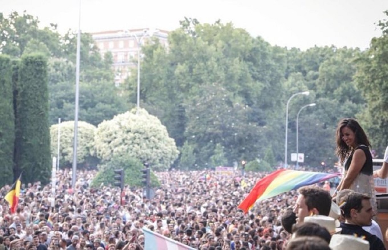 Begoña Villacís en el Orgullo LGTBI en una foto de archivo. Europa Press