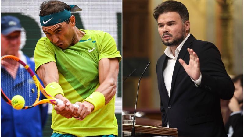 Rafael Nadal y Gabriel Rufián. EP.