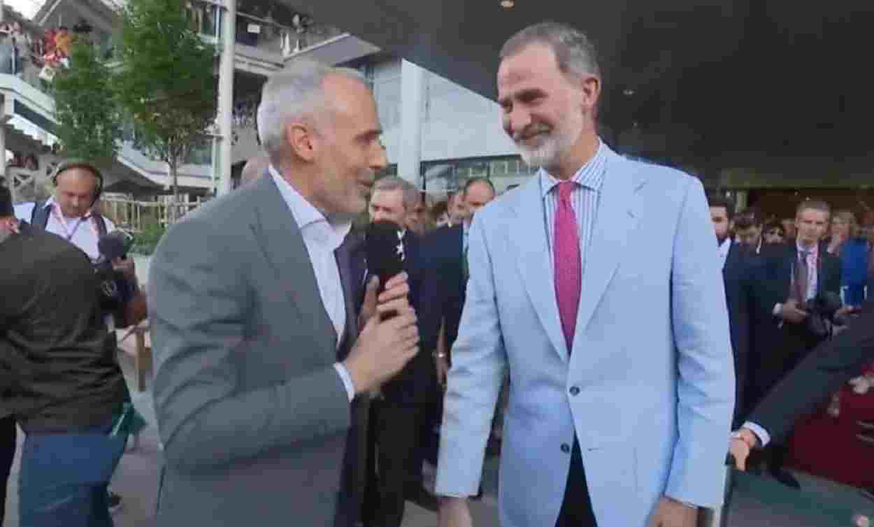 Alex Corretja y Felipe VI tras la final de Roland Garros. Eurosport