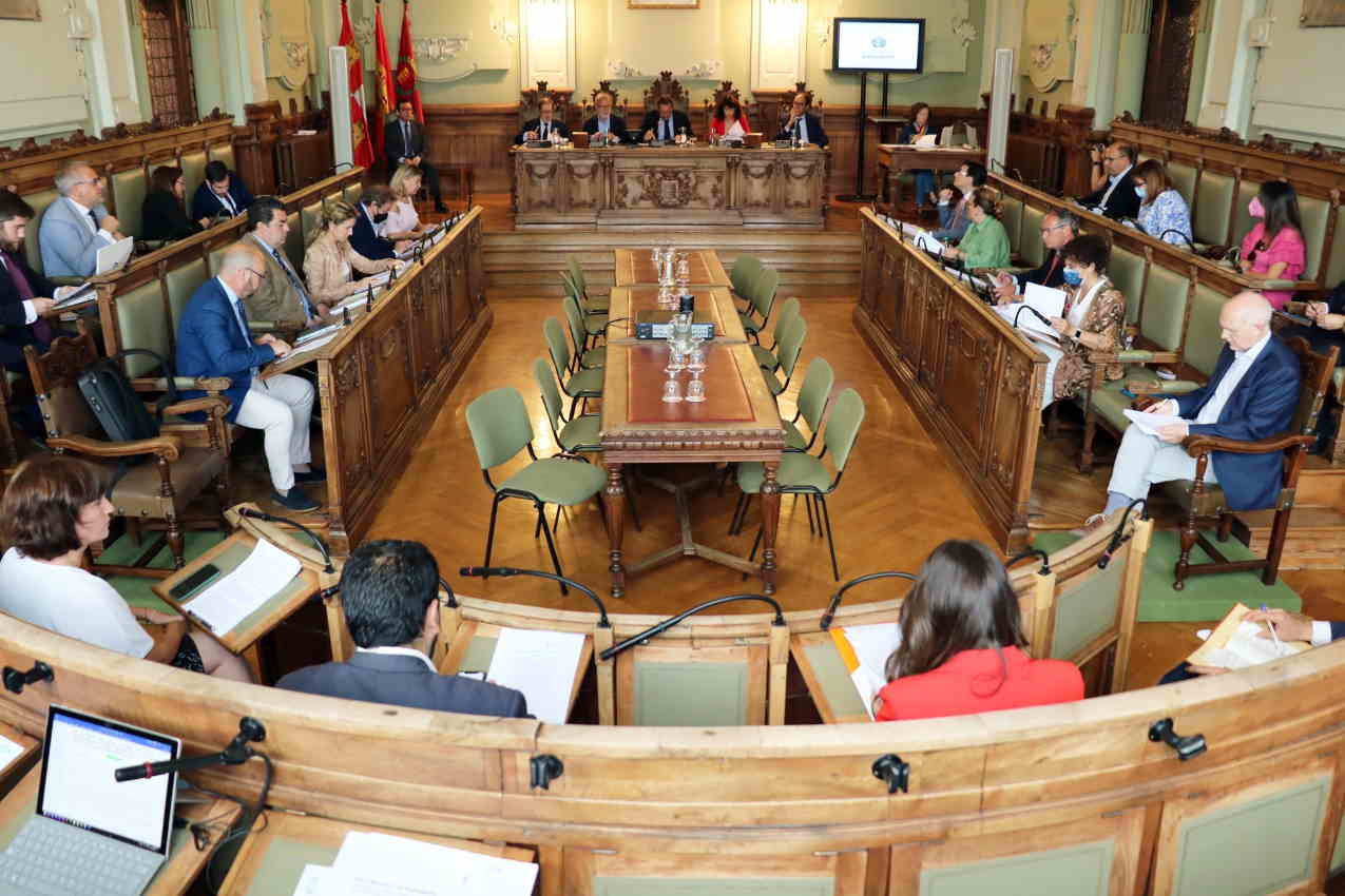 Pleno Municipal en el Ayuntamiento de Valladolid.