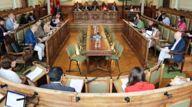 Pleno Municipal en el Ayuntamiento de Valladolid.