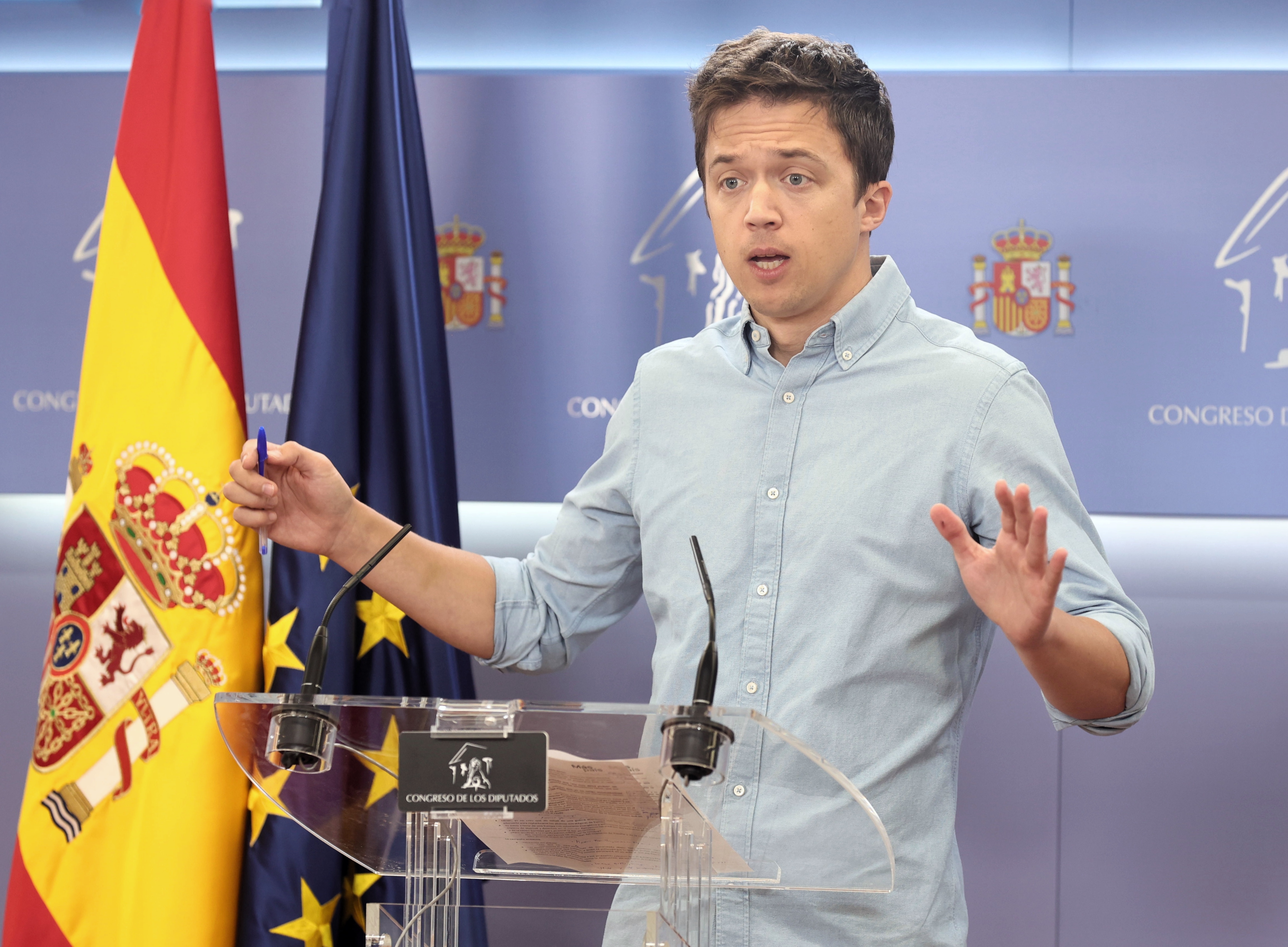 El portavoz de Más País en el Congreso, Íñigo Errejón