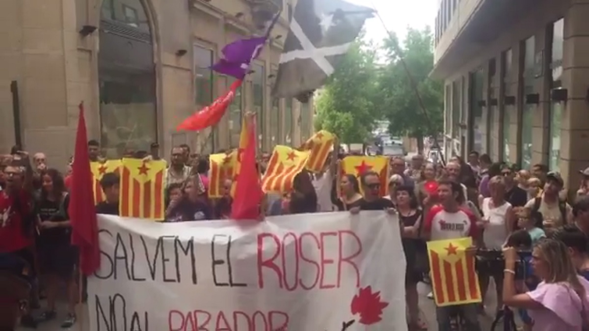 protesta en Lleida 