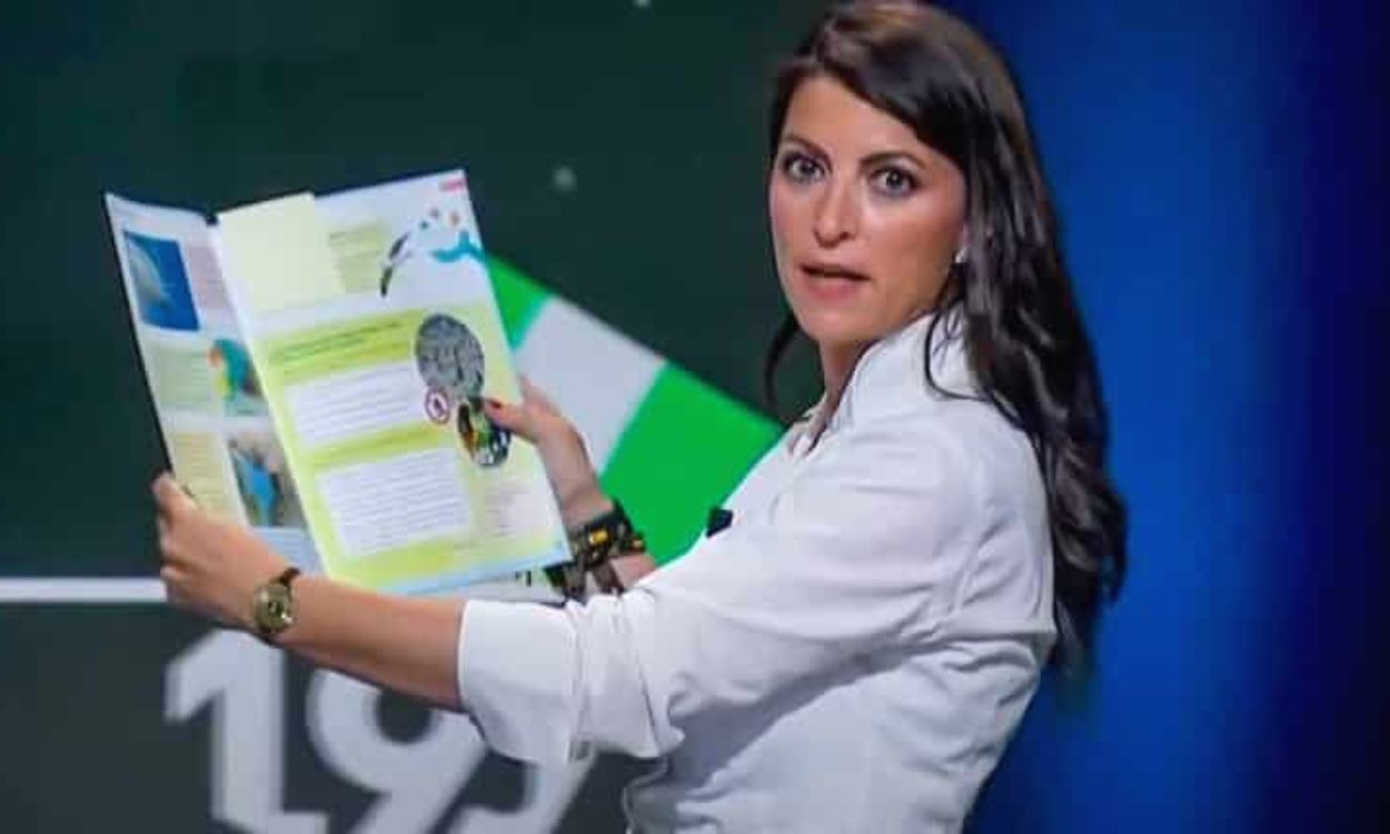 Macarena Olona en el debate electoral. TVE. 