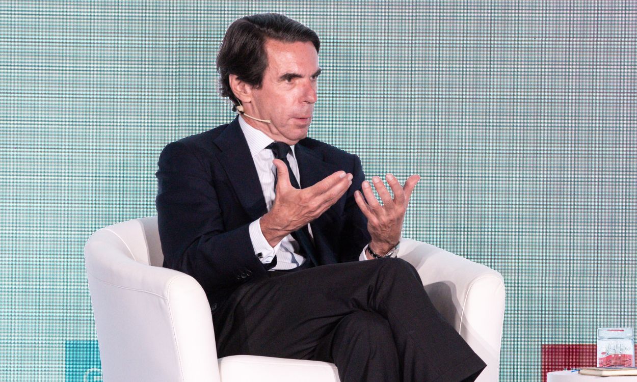 El expresidente del Gobierno de España, José María Aznar, en el III Foro Económico Internacional Expansión. EP