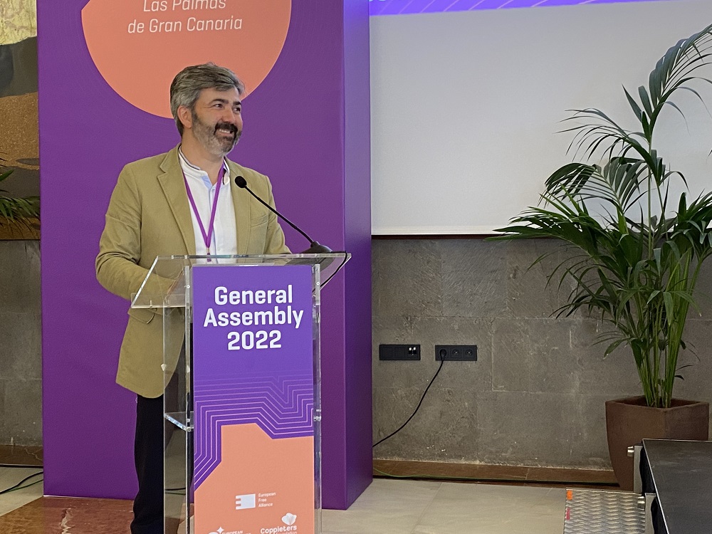 Modesto González, candidato de Andaluces Levantaos. en una foto de archivo. Europa Press