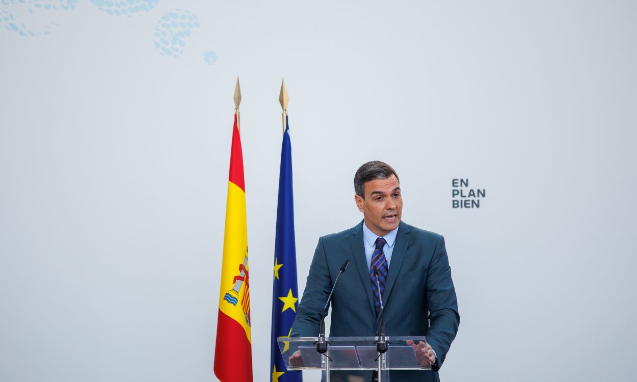 El presidente del Gobierno, Pedro Sánchez, presenta 'En Plan Bien' por la lucha contra la obesidad infantil. EP