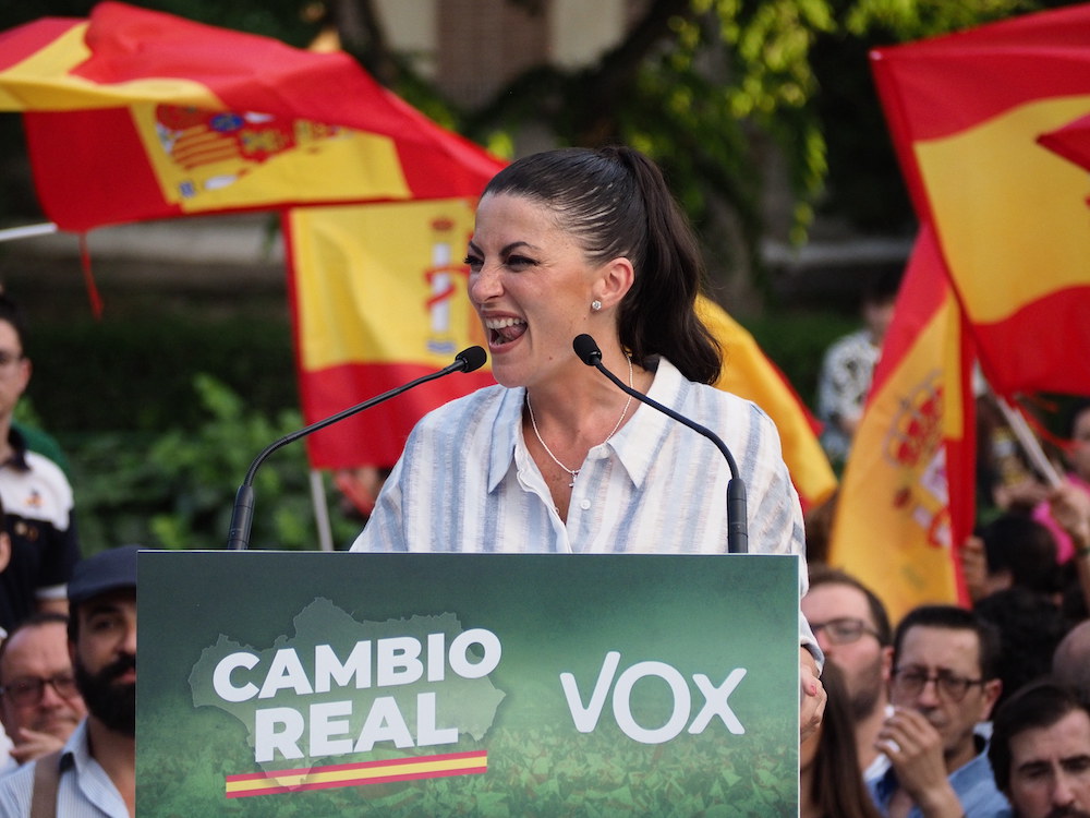 La candidata de Vox a las elecciones andaluzas.