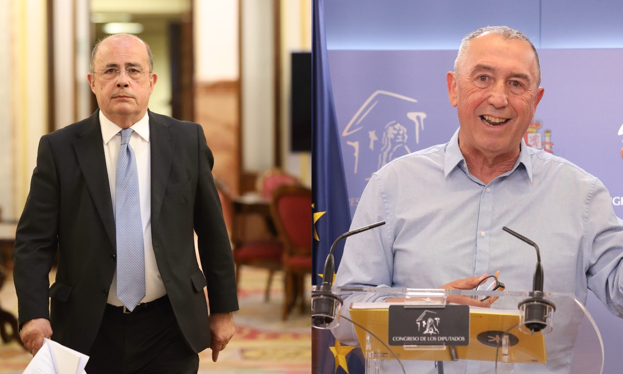Ignacio Gil Lázaro (izquierda) y Joan Baldoví. Fuente: elaboración propia / Europa Press.