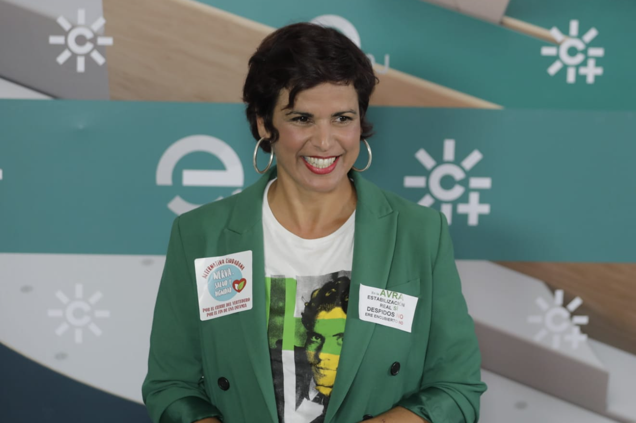La candidata de Adelante Andalucía, Teresa Rodríguez. EP