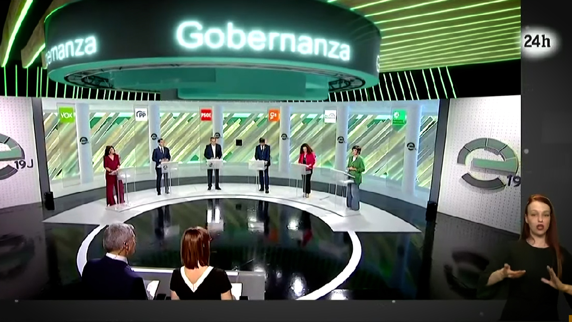 Vea aquí el minuto de oro de todos los candidatos a la Junta de Andalucía