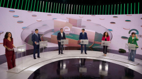 Los seis candidatos a la Presidencia de Andalucía en el segundo debate en Canal Sur. EP.