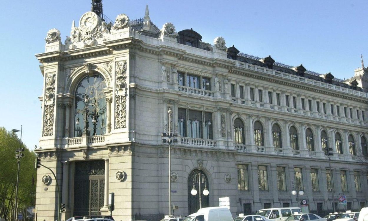 Fachada del Banco de España en Madrid. Europa Press